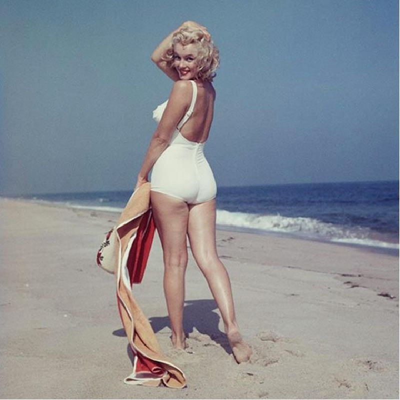 Rare vintage photo of Marilyn Monroe in a glamorous pose.